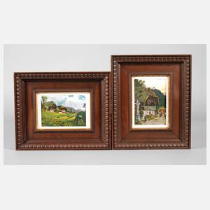 H. Meistermann, Zwei Schwarzwaldlandschaften