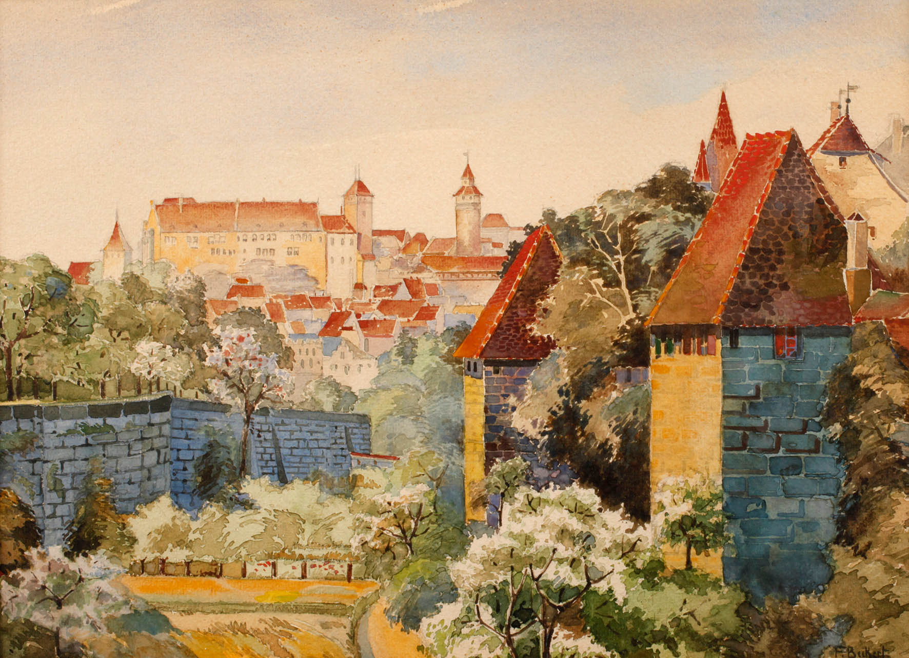 Prof. Fritz Beckert, Ansicht von Nürnberg