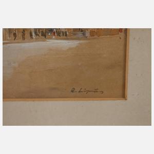 Rudolf Lipus, Ansicht Dresden mit Frauenkirche