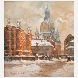 Hedwig Rumpelt, ”Dresden – Terrasse im Schnee”
