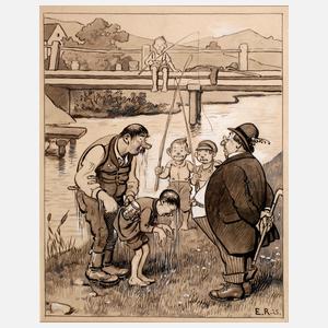 Emil Reinicke, Das unfreiwillige Bad