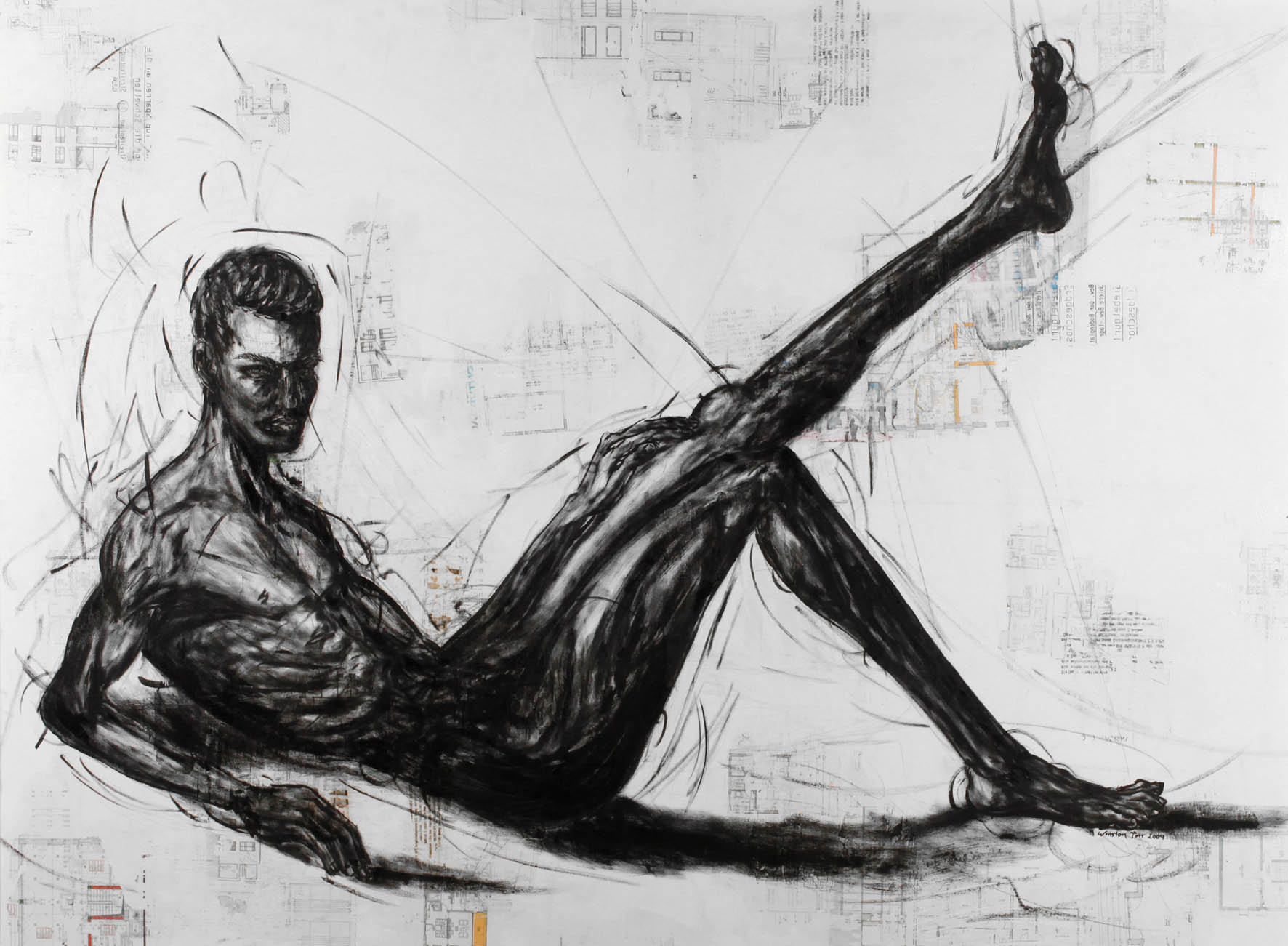 Winston Torr, Liegender Männerakt