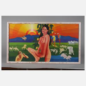 Alois Wettstein, attr., Adam und Eva im Paradies