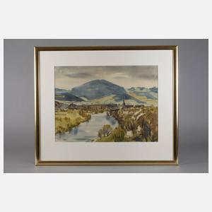 Wolfgang Taubert, Thüringer Dorf am Fluss