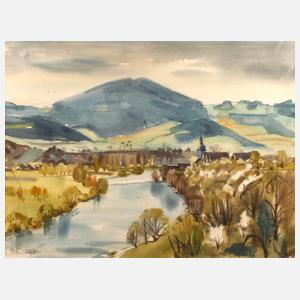 Wolfgang Taubert, Thüringer Dorf am Fluss