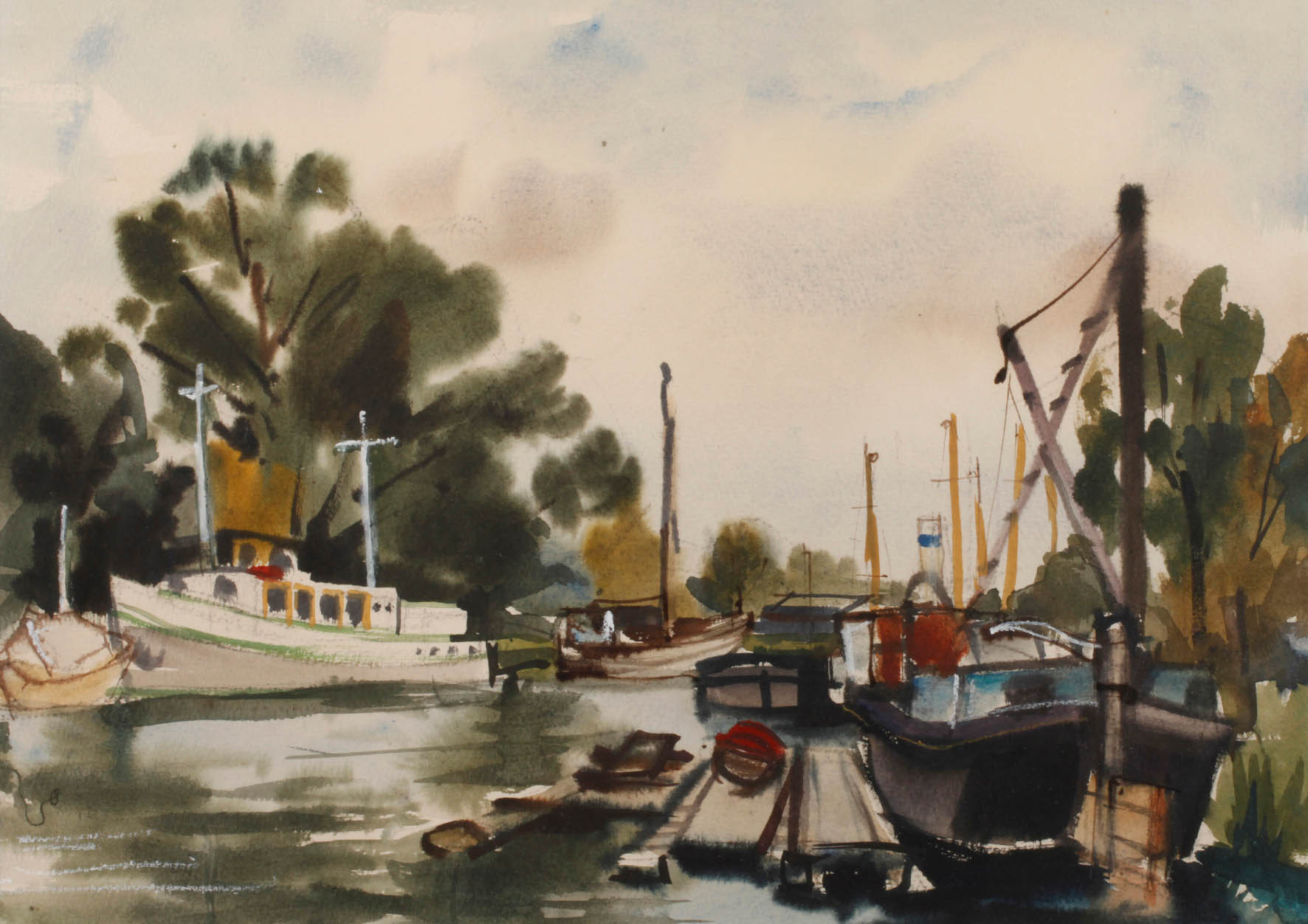 Wolfgang Taubert, attr., ”In Ueckermünde”