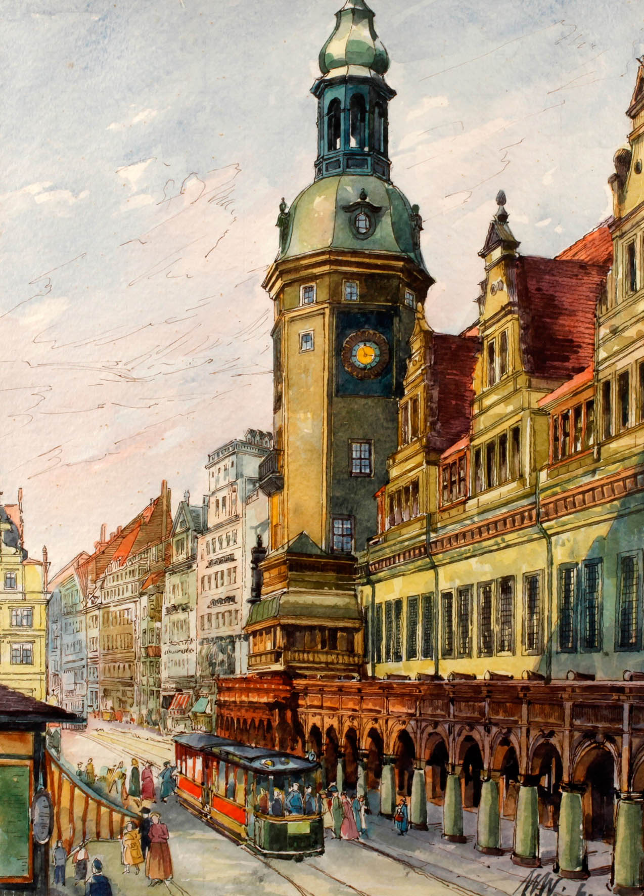 W. Weiske, Altes Rathaus zu Leipzig