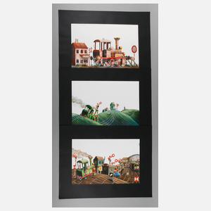 Jiri Bernard, Konvolut Kinderbuchillustrationen,