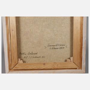 Martin Grünert, ”Sommerblumen in blauer Vase”