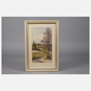 Siegfried Hauffe, attr., Vorfrühling im Vogtland