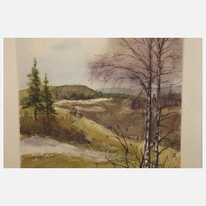 Siegfried Hauffe, attr., Vorfrühling im Vogtland