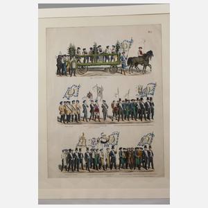 Georg Könitzer, ”Gewerbefestzug in Hof 1860”