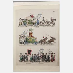 Georg Könitzer, ”Gewerbefestzug in Hof 1860”