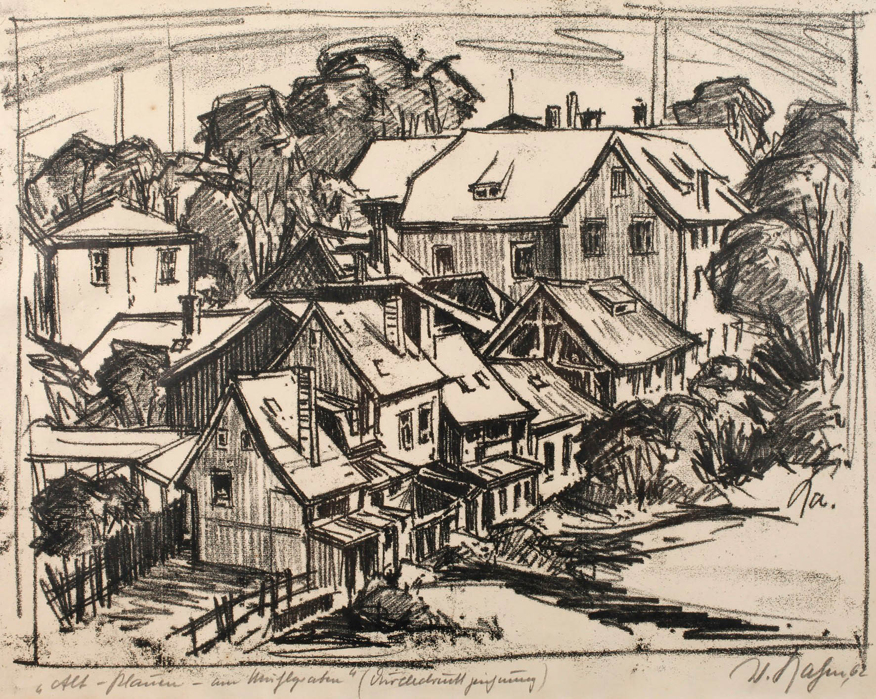 Walter Rahm ”Alt-Plauen – Am Mühlgraben”