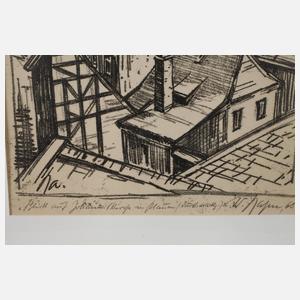 Walter Rahm, ”Blick auf Johanniskirche in Plauen”