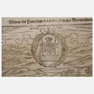 Stadtansicht Plauen 1598