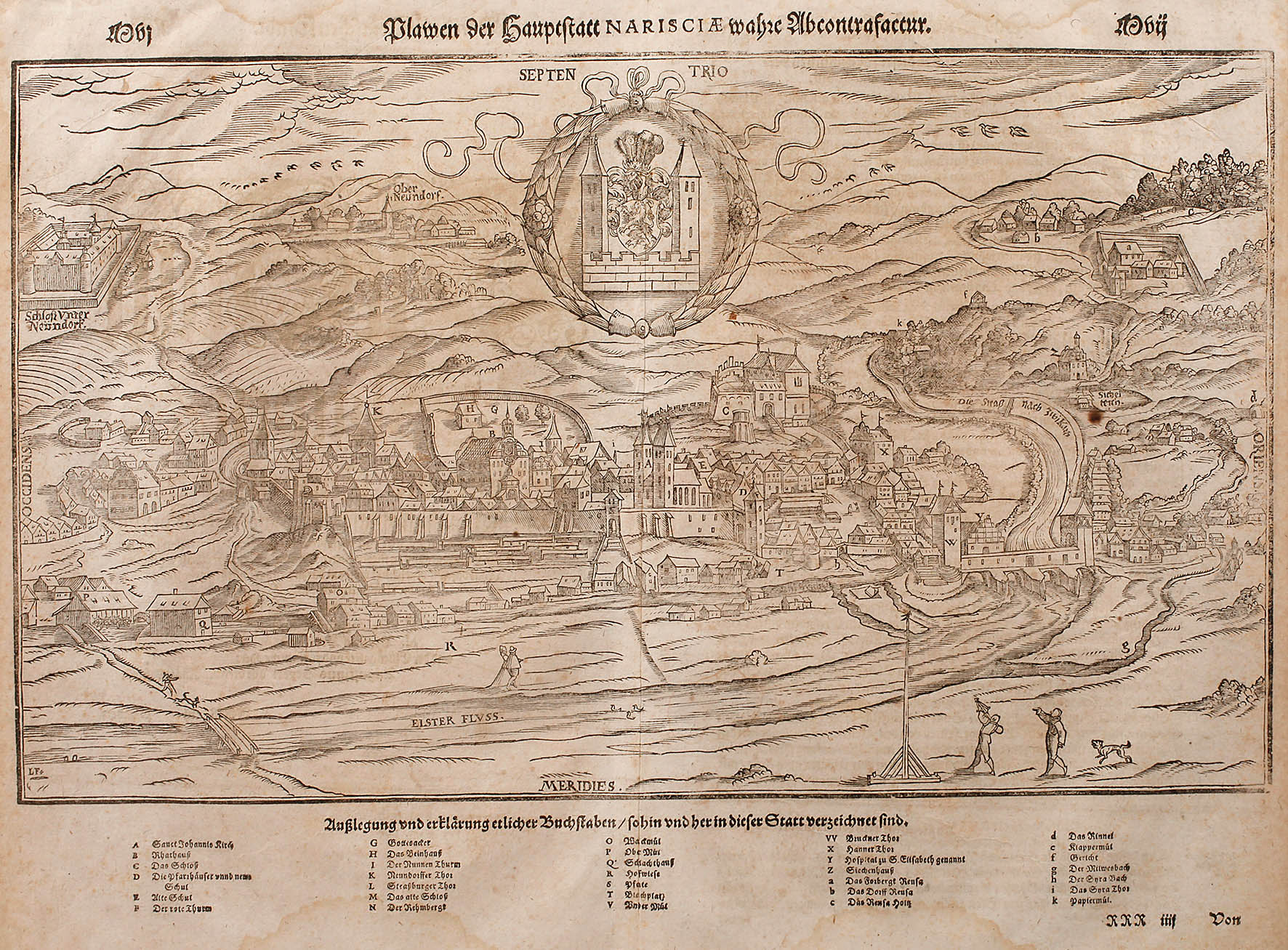 Stadtansicht Plauen 1598