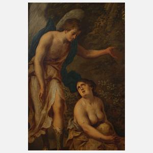 Hagar und der Engel in der Wüste