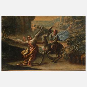 L. Daysigner, ”Jakobs Kampf mit dem Engel”, Barock