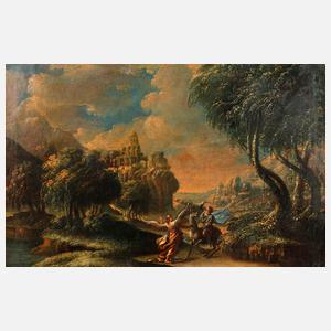 L. Daysigner, ”Jakobs Kampf mit dem Engel”, Barock