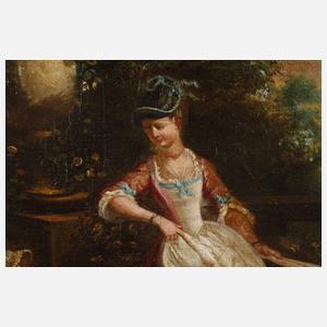 Galante Gesellschaft im Park