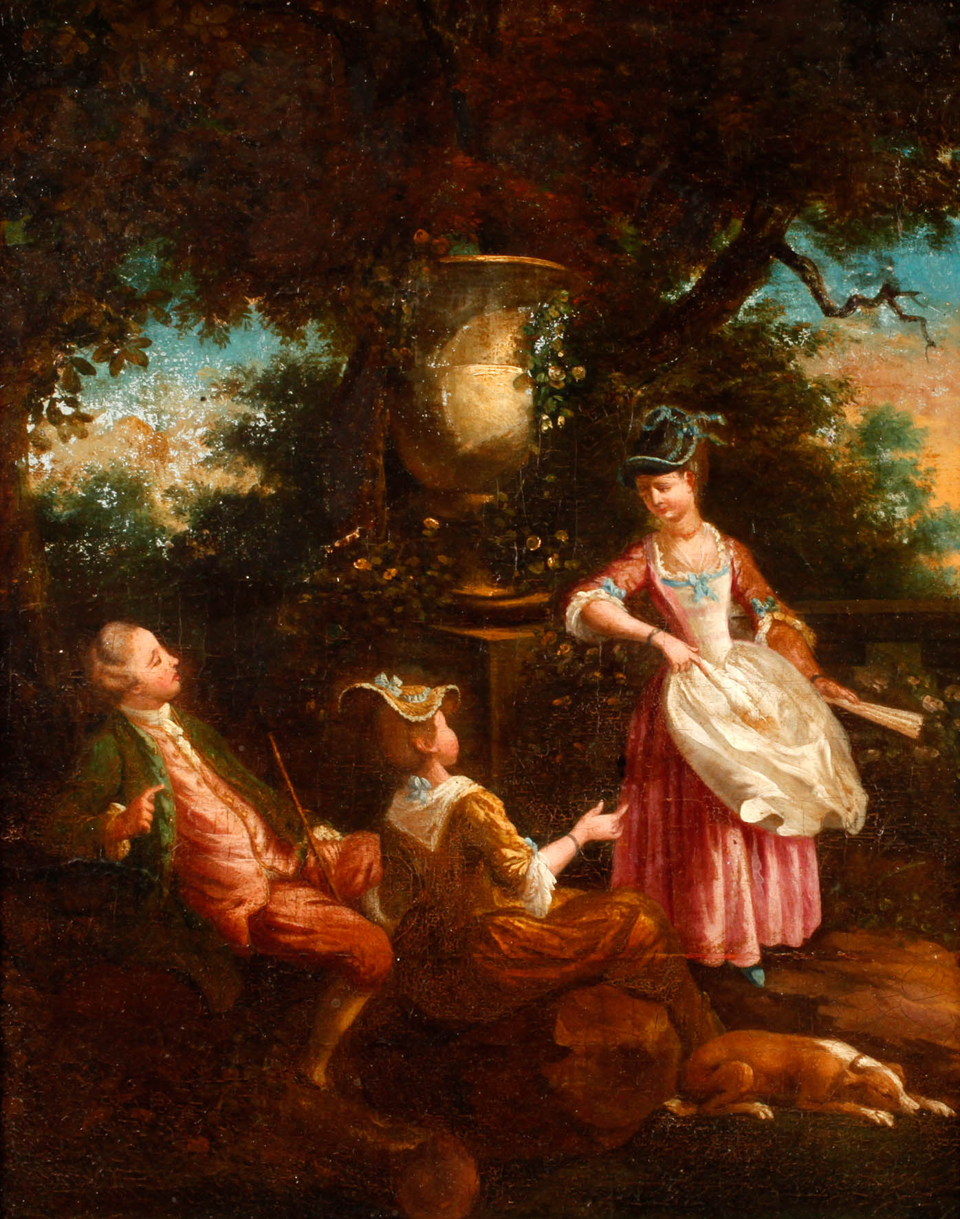 Galante Gesellschaft im Park