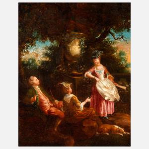 Galante Gesellschaft im Park