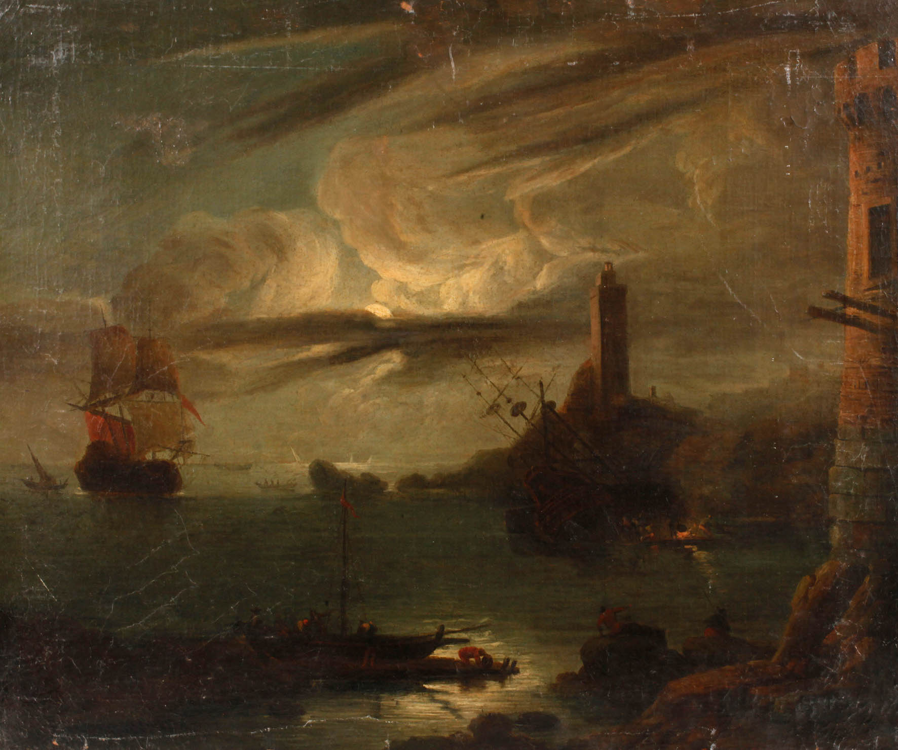 Gestrandet an felsiger Küste, Barock