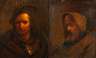 Paar Portraits, Ende 17. Jh.