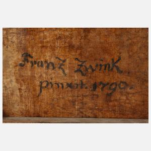 Franz Zwinck, attr., Herrenportrait mit Uhr