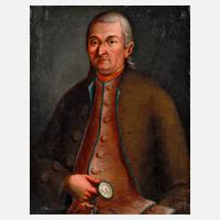 Franz Zwinck, attr., Herrenportrait mit Uhr111