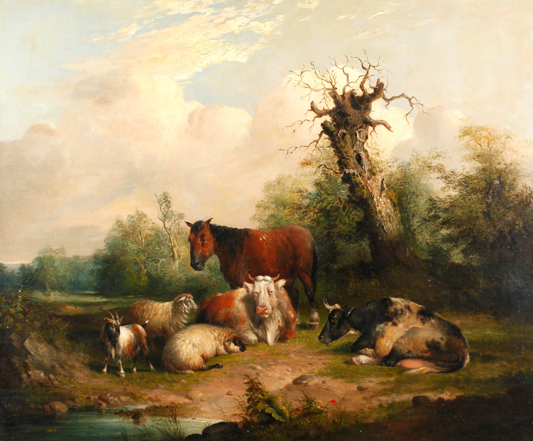 Edmund Bristow, bukolische Landschaft