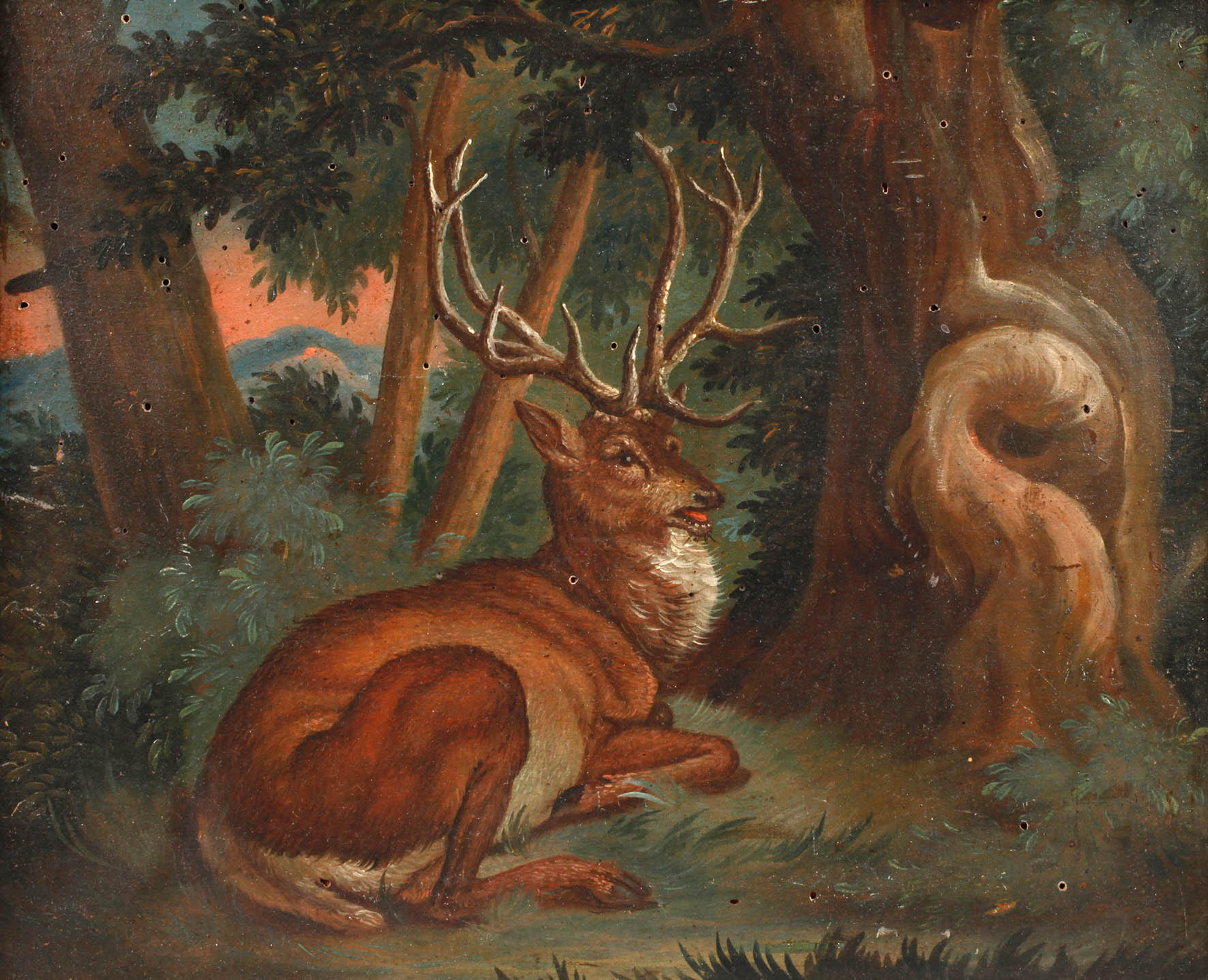 Hirschportrait nach Johann Elias Ridinger