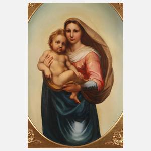 ”Sixtinische Madonna” nach Raffael