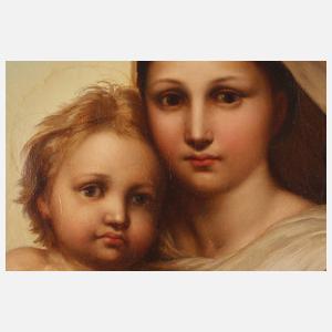 ”Sixtinische Madonna” nach Raffael