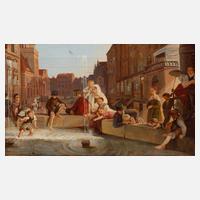 Prof. Julius Knorre, attr., ”Scene am Springbrunnen zu Königsberg”111