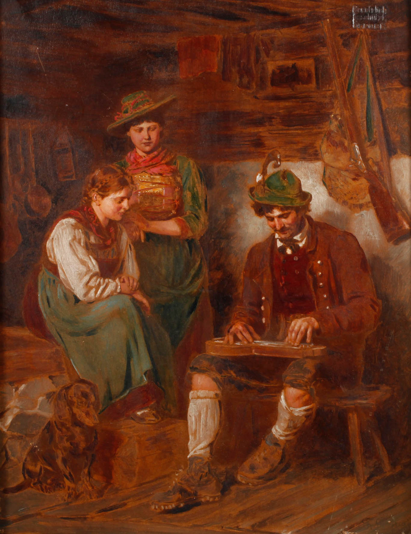 ”Der Zitherspieler” nach Franz von Defregger