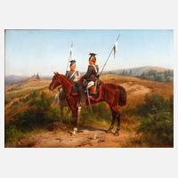 Christian Sell der Ältere, Zwei Preußische Ulanen111