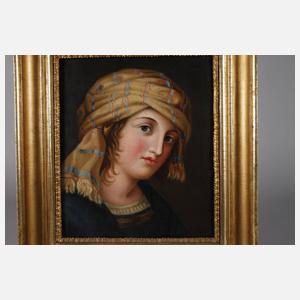 Johann Heinrich Wilhelm Tischbein, attr., Mädchenportrait