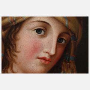 Johann Heinrich Wilhelm Tischbein, attr., Mädchenportrait