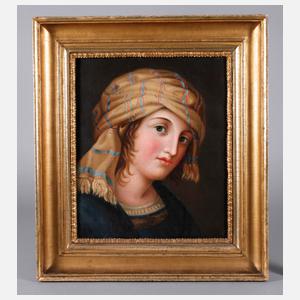 Johann Heinrich Wilhelm Tischbein, attr., Mädchenportrait
