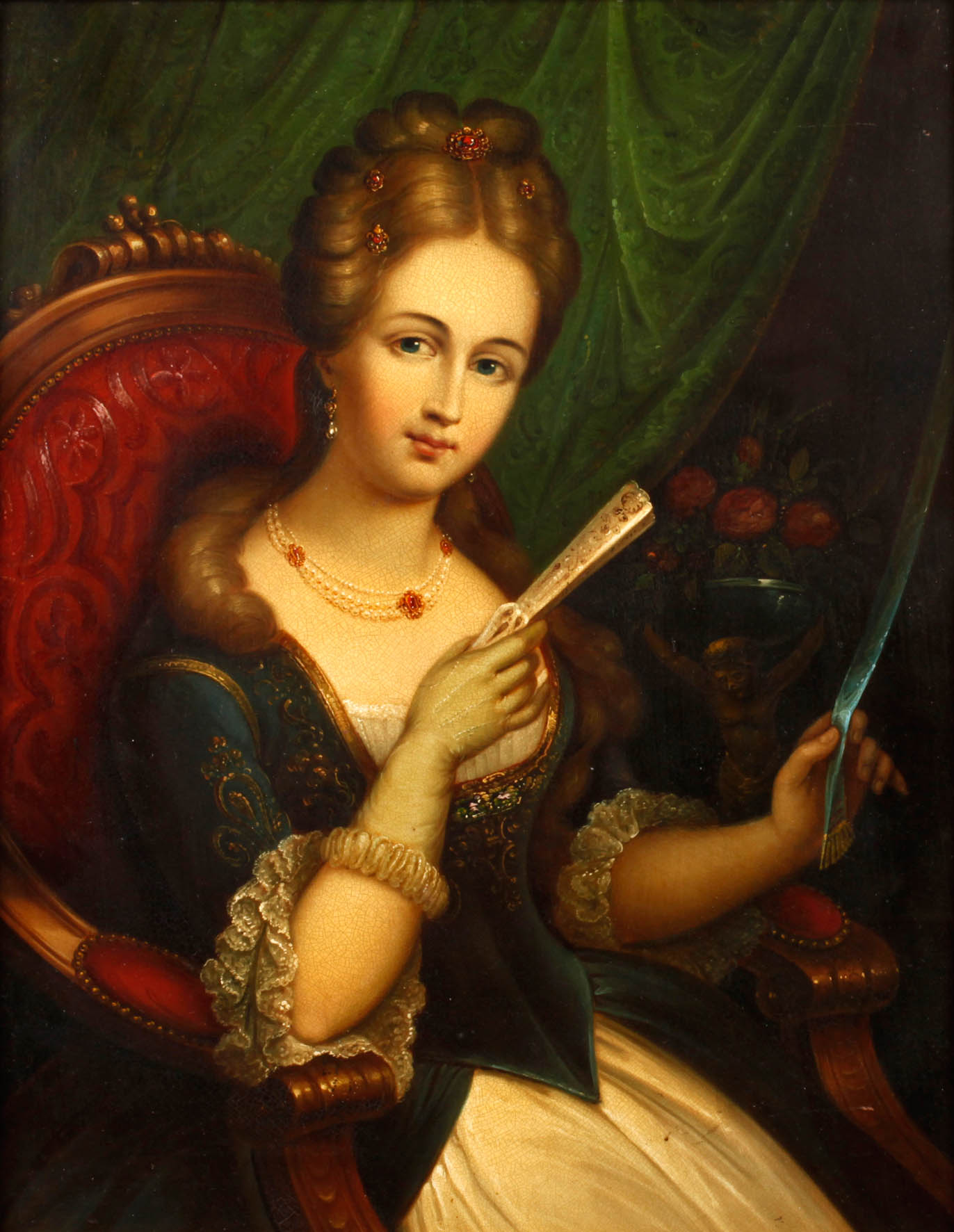 Feine Dame im Fauteuil