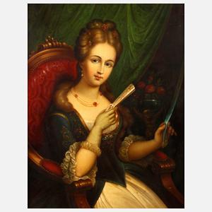 Feine Dame im Fauteuil