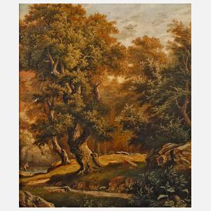 Landschaft mit Angler