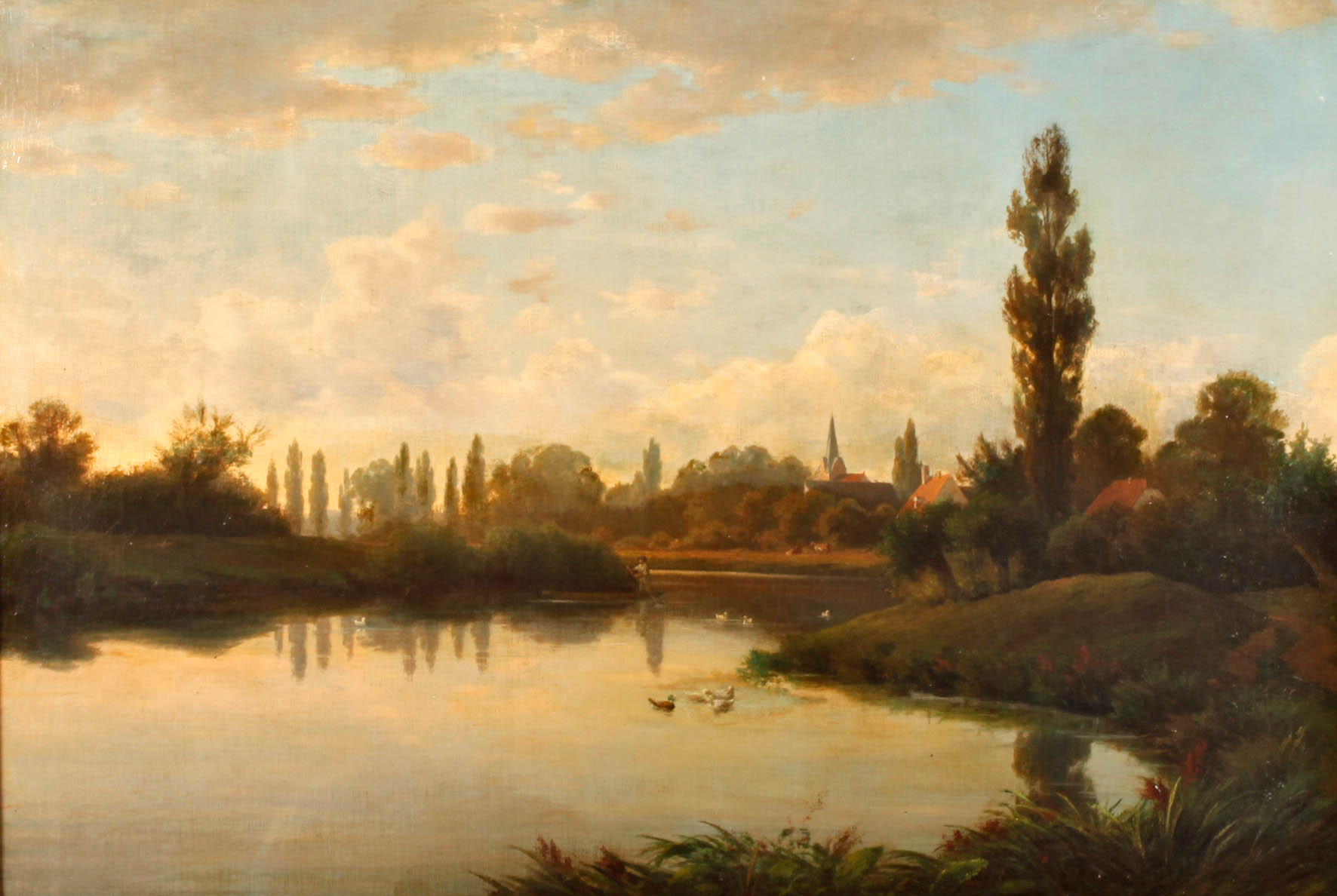 Sommerliche Flusslandschaft