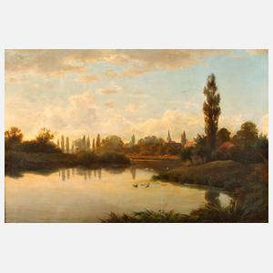 Sommerliche Flusslandschaft