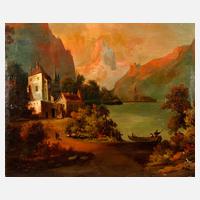 F. Kollmann, Schloss am Gebirgssee111
