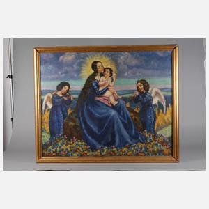 Heinrich Windelschmidt, Thronende Maria mit Kind in Sommerlandschaft