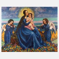 Heinrich Windelschmidt, Thronende Maria mit Kind in Sommerlandschaft111