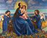 Heinrich Windelschmidt, Thronende Maria mit Kind in Sommerlandschaft